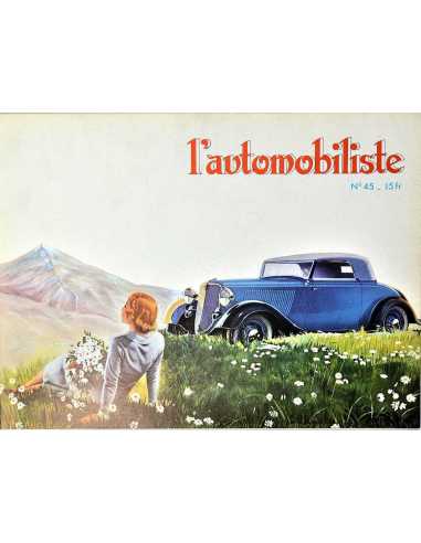 L'Automobiliste N°45 Mars 1977 (Edition souple) | L'AUTOMOBILISTE 45- SOUPLE |