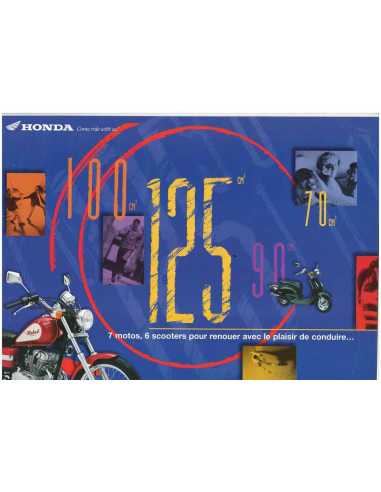 Brochure HONDA 70 à 125 cm3 (Français) 1997 | Honda 001 |
