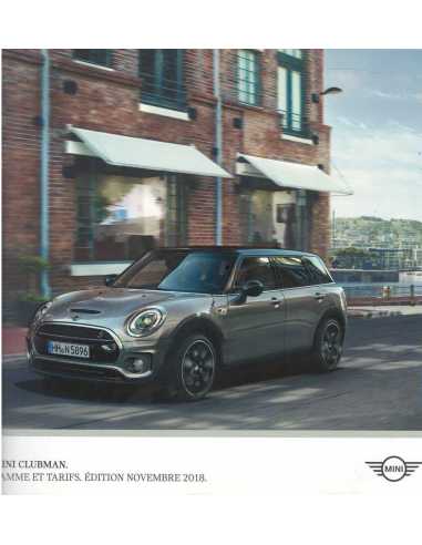 Catalogue MINI Clubman - Gamme et Tarifs 2018 | MINI001 |