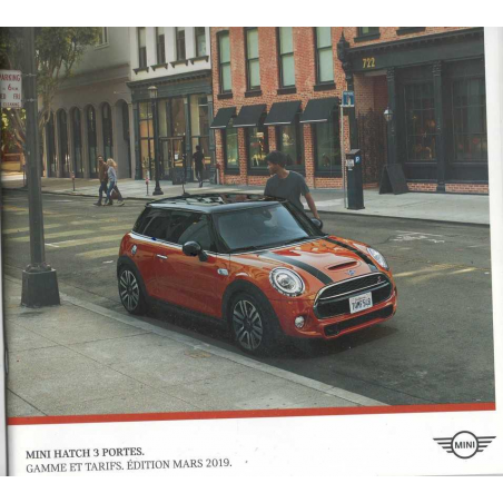 Catalogue MINI HATCH - Gamme et Tarifs 2019 | MINI005 |