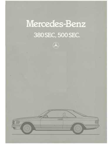 Catalogue Mercedes W126 SEC (Français) 1981 | MER037 |