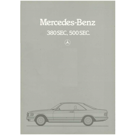 Catalogue Mercedes W126 SEC (Français) 1981 | MER037 |