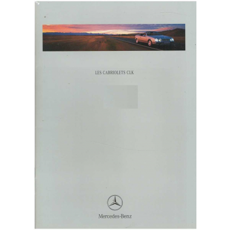 Catalogue Mercedes CLK Cabriolet (Français) 1998 | MER045 |