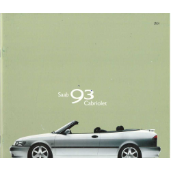 Catalogue SAAB 93 Cabriolet (2001) Français | Saab15 - Ref: 632513 |