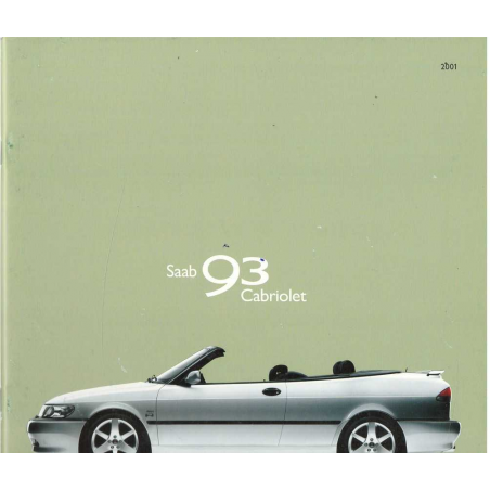 Catalogue SAAB 93 Cabriolet (2001) Français | Saab15 - Ref: 632513 |
