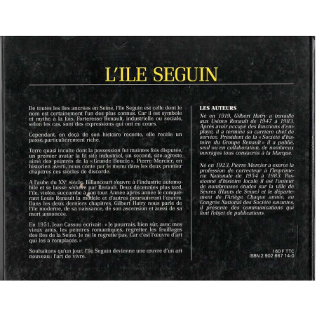 L' Ile Seguin De Gilbert HARTY | 9782902667147 |