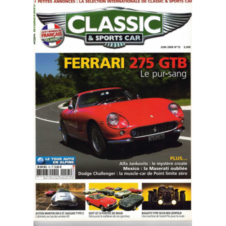 Revue Classic & Sports Car n°13 / Ferrari 275 GTB | Classic & Sports Car 13 |