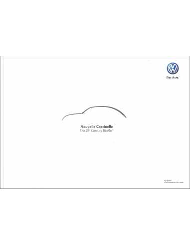Catalogue Volkswagen New Beetle MK2 (Français) 2012 | VW02 |