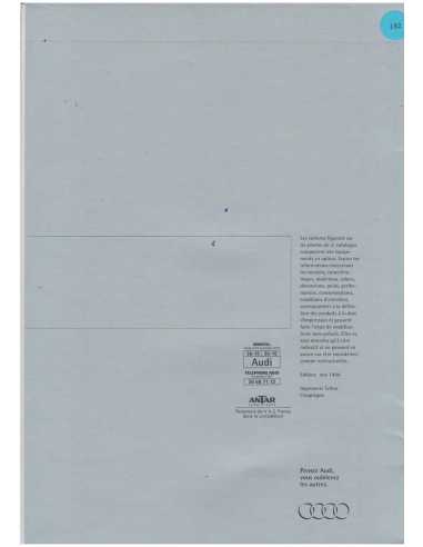 Catalogue AUDI A6/S6 ,Inclus Quattro (Français) 1994 | AUDI25 |