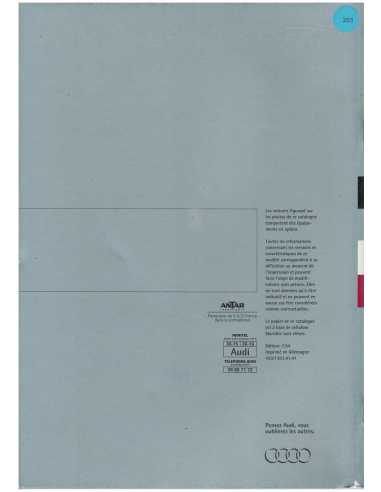 Catalogue AUDI A80, Inclus V6 (Français) 1994 | AUDI27 |