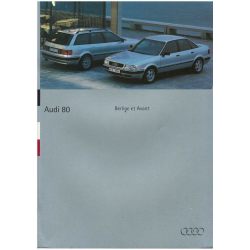 Catalogue AUDI A80, Inclus V6 (Français) 1994 | AUDI27 |