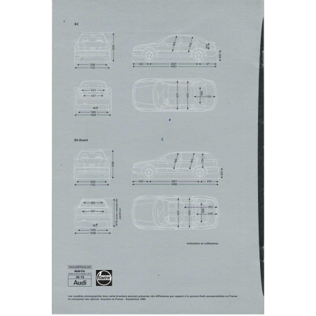Catalogue AUDI S4 (Français) 1998 | AUDI28 |