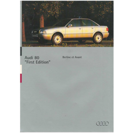 Dépliant AUDI 80 First édition (Français) 1994 | AUDI32 |