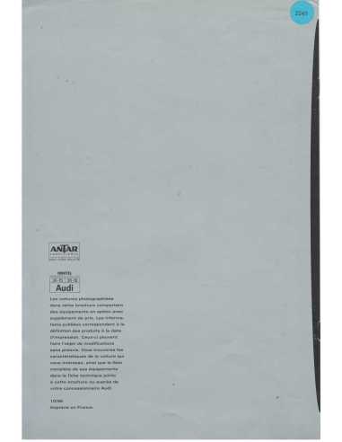 Brochure AUDI A3 1.6 / 1.8 et 1.9 TDi (Français) 1996 | AUDI34 |