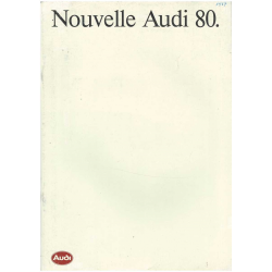 Catalogue Nouvelle AUDI 80 (Français) 1986 | AUDI36 |