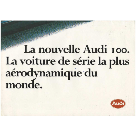 Dépliant Nouvelle AUDI 100 (Français) 1982 | AUDI38 |