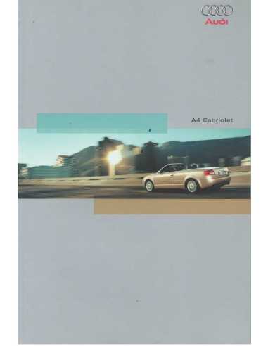 Catalogue AUDI A4 Cabriolet 2.4l et 3.0l (Français) 2002 | AUDI39 - Ref: 233/1100.49.41 |