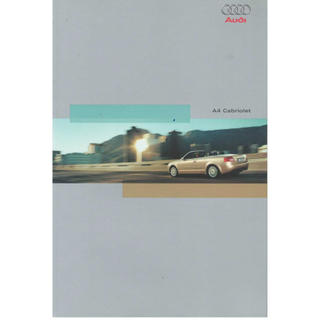 Catalogue AUDI A4 Cabriolet 2.4l et 3.0l (Français) 2002 | AUDI39 - Ref: 233/1100.49.41 |