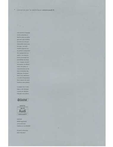 Catalogue AUDI A4 Cabriolet 2.4l et 3.0l (Français) 2002 | AUDI39 - Ref: 233/1100.49.41 |