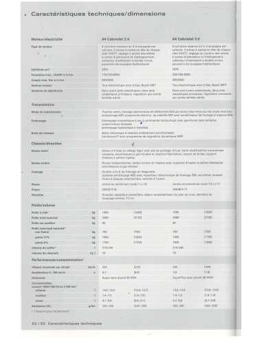 Catalogue AUDI A4 Cabriolet 2.4l et 3.0l (Français) 2002 | AUDI39 - Ref: 233/1100.49.41 |