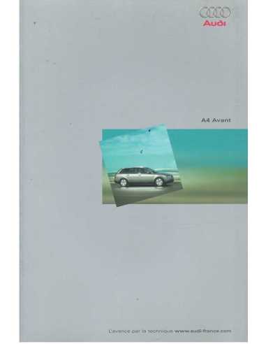 Catalogue AUDI A4 Avant (Français) 2001 | AUDI41 |