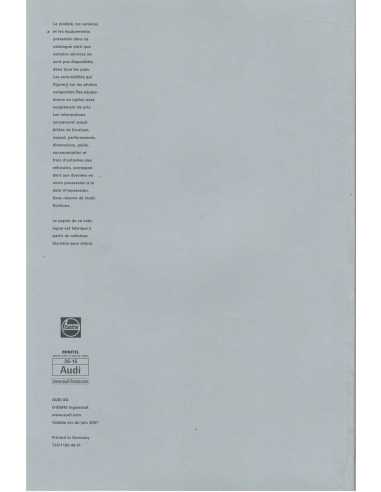 Catalogue AUDI A4 Avant (Français) 2001 | AUDI41 |