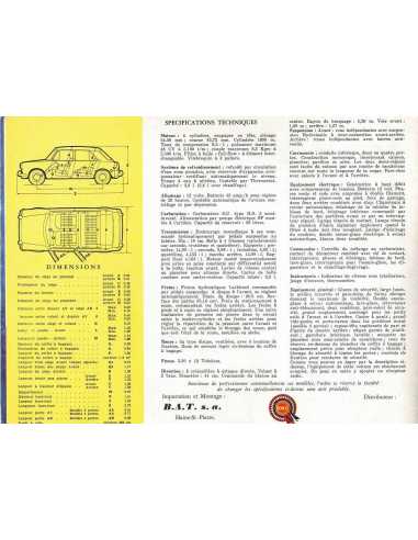 Dépliant MORRIS 1100 (ADO 16) 2 et 4 portes (Français) | MORRIS 1 |