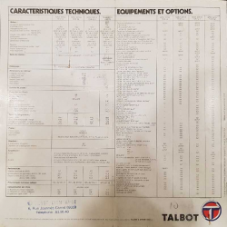 Brochure TALBOT 1510 (Français) 1980 | TAL02 - Ref : 1C010 | 2