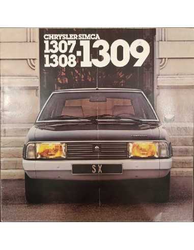 Brochure CHRYSLER SIMCA 1307 / 1308 / 1309 (Français) 1979 | CHRYSLER SIMCA 01 |