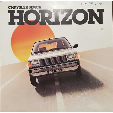 Brochure SIMCA HORIZON (Français) 01/1978 | CHRYSLER SIMCA 02 |