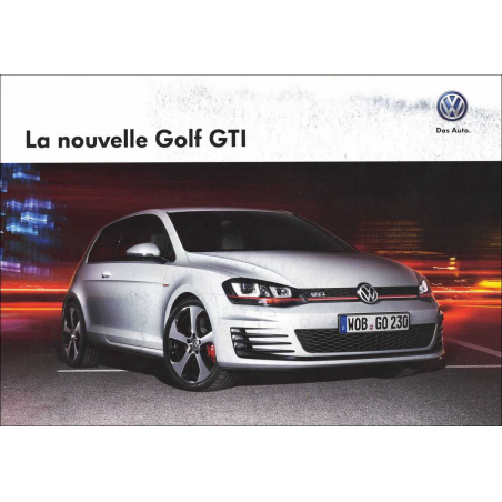 Catalogue VW GOLF 7 GTi (Français) 2013 | VW022 |