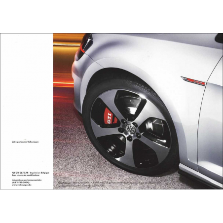 Catalogue VW GOLF 7 GTi (Français) 2013 | VW022 |