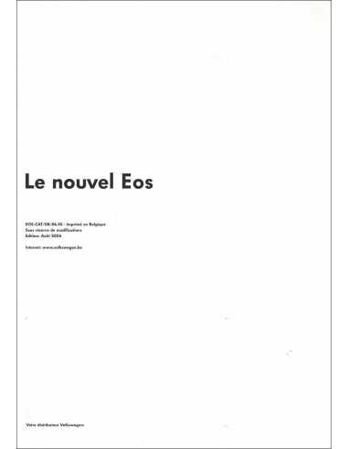 Catalogue VOLKSWAGEN EOS (Français) 2006 | VW031 |