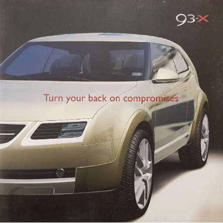 Brochure SAAB 93-X ( Anglais ) 2001 | SAAB02 |