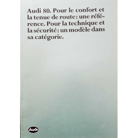 Brochure AUDI 80 ( Français ) 1981 | AUDI54 |