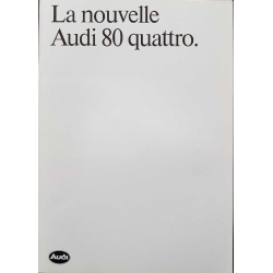 Dépliant LA NOUVELLE AUDI 80 QUATTRO ( Français ) 1981 | AUDI55 |