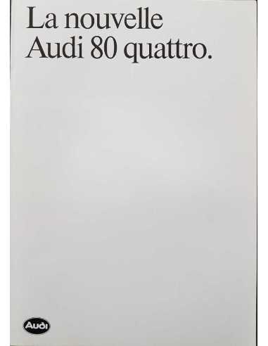 Dépliant LA NOUVELLE AUDI 80 QUATTRO ( Français ) 1981 | AUDI55 |