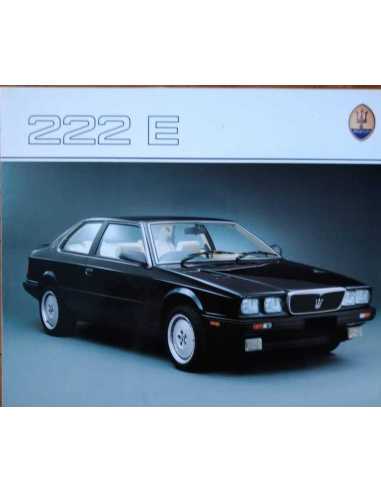 Dépliant MASERATI 222E 2.8L (Anglais) | MAS01 |
