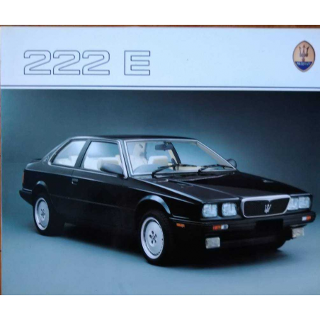 Dépliant MASERATI 222E 2.8L (Anglais) | MAS01 |