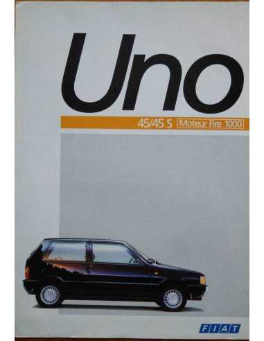 Dépliant FIAT UNO 45/45S Moteur Fire 1000 (Français) 1989 | FIAT11 |