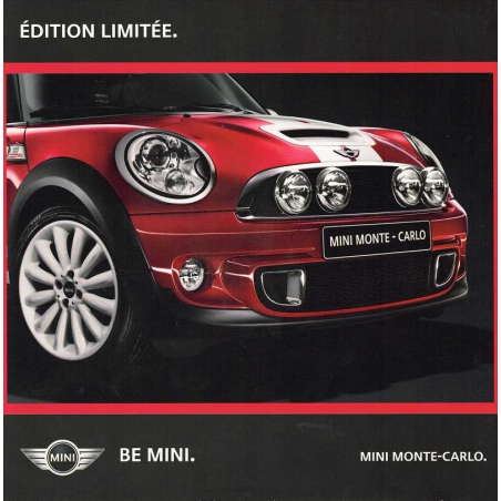 Dépliant MINI MONTE-CARLO Edition Limitée ( Français ) 2011 | MINI012 |