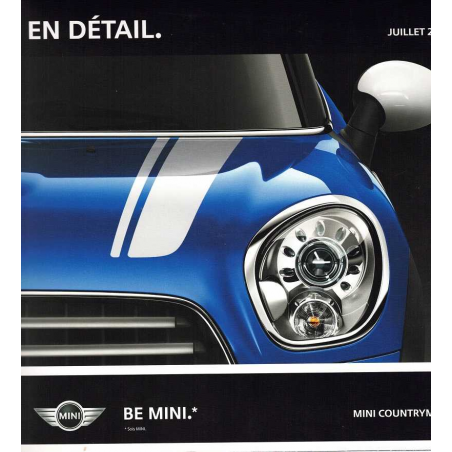 Catalogue MINI COUNTRYMAN EN DETAIL ( Français ) 2011 | MINI016 |