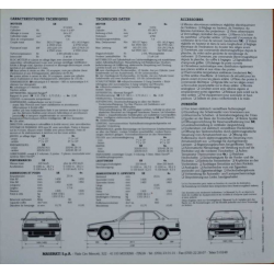 Catalogue MASERATI 222 SR / 4V (Français/Allemand) 1992 | MAS10 | 2