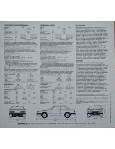 Catalogue MASERATI 222 SR / 4V (Français/Allemand) 1992 | MAS10 |