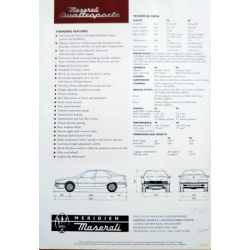 Dépliant Maserati Quattroporte 284 et 335 Ch (Anglais) | MAS011 | 2
