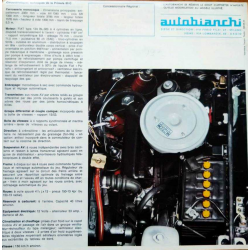 Dépliant AUTOBIANCHI PRIMULA 65C (Français) 05/1968 | BIANCHI02 | 2