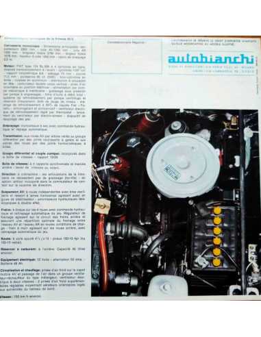 Dépliant AUTOBIANCHI PRIMULA 65C (Français) 05/1968 | BIANCHI02 |