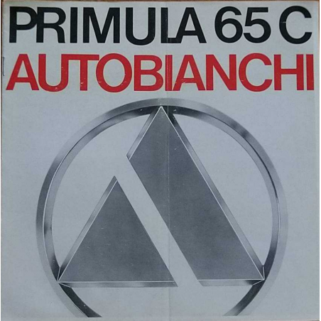 Dépliant AUTOBIANCHI PRIMULA 65C (Français) 04/1968 | BIANCHI03 |