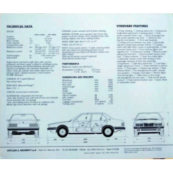 Brochure Maserati 430 2.8i Biturbo (Anglais) 1989 | MAS012 | 2