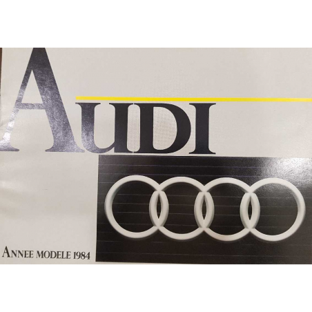 Catalogue AUDI - LA GAMME ( Français ) 1984 | AUDI070 |